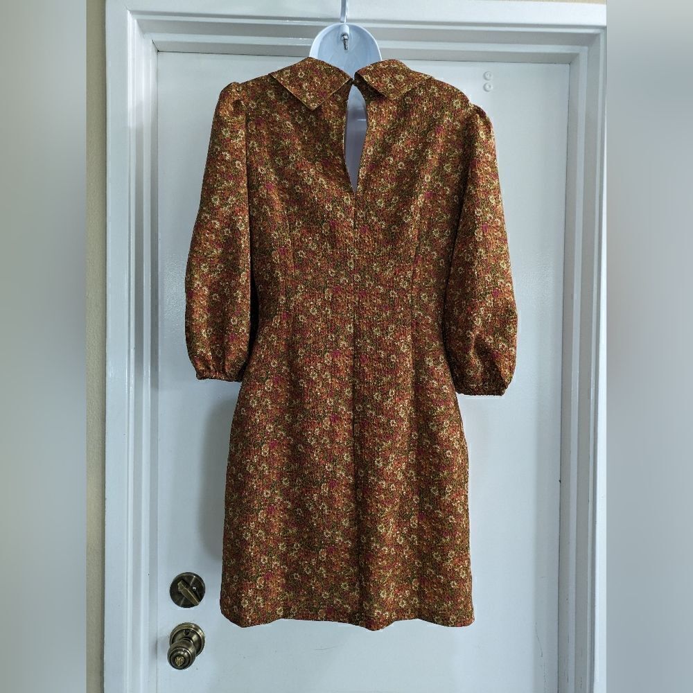 Code X Mode Floral Granny Core Pointed Collar Dre… - image 2